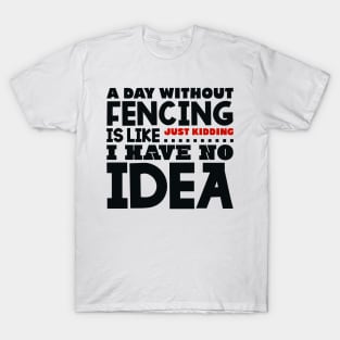 A day without fencing T-Shirt